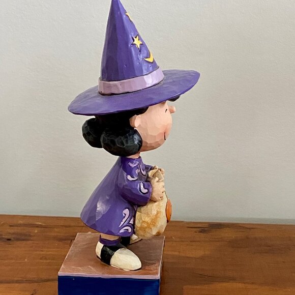 Jim Shore Peanuts Halloween Lucy Witch "TRICK OR TREAT" 2015 - 4045888- RARE. - Picture 4 of 9